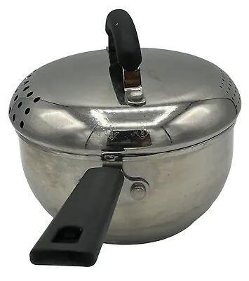 $21.99 • Buy Cooks Essentials Stainless Steel Nonstick Pot 1 1/2 Qt. Impactbase Drain Lid