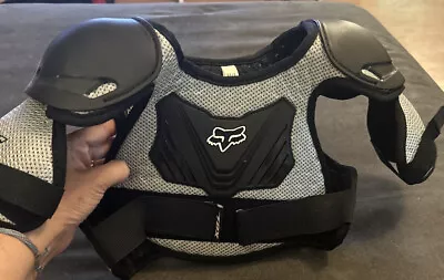 $25 • Buy Fox Racing PeeWee Titan Roost Deflector Youth M/L Chest Guard Protector ATV MX