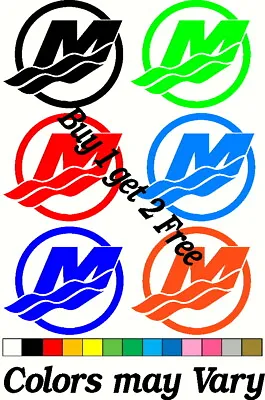 $5.95 • Buy Mercury M Logo Decal Buy 1 Get 2 FREE Verado Outboard FREE SHIPPING