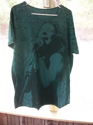 Vintage Janis Joplin 1990's Green T-shirt • $48