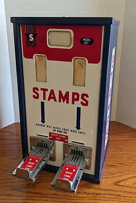 Vintage Shipman Stamp Vending Machine With Working Coin Inserts Lock And Key • $145