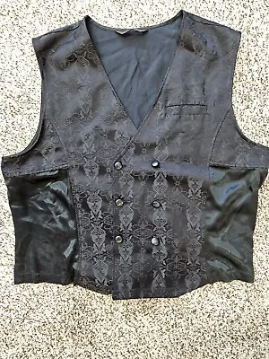 Lip Service Vest Grunge Punk Emo Gothic Cosplay Y2K Floral Design XXXL • $45