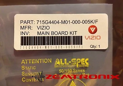 VIZIO Main Board Repair Kit 715G4404-M01-000-005K 715G4404-M01-000-005F • $23.99
