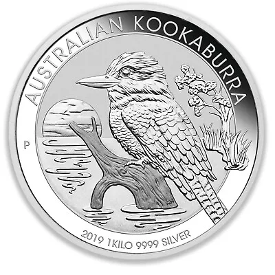 1kg Perth Mint 2019 Kookaburra  Silver Coin 9999 • $1885