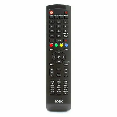 £9.35 • Buy 100% Genuine Logik L24HED16 / 24HED16 TV Remote Control