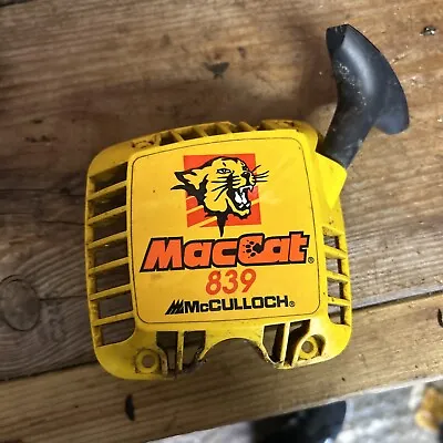 McCulloch Chainsaw Mac Cat 839. Side Cover Pull Cord • £15