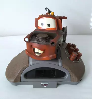 Disney Pixar Cars Talking Tow Mater Digital Alarm Clock Radio 2006 No Power Cord • $17.99
