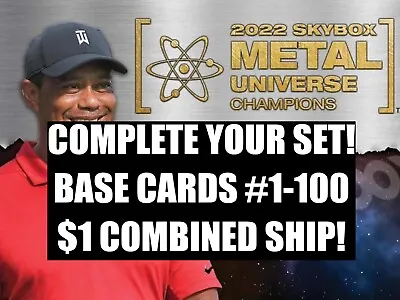 2022 Skybox Metal Universe Champions Base #1-100 Pick Player Complete Your Set • $0.72