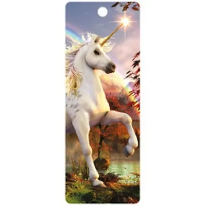 Unicorn 3D Bookmark 15cm X 5.75cm With Tassel Evening Star • £2.99