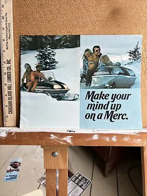 1970s Merc Antique Vintage Snowmobile Brochure From Estate Collection 98 • $25