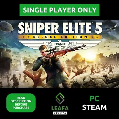 Sniper Elite 5 Deluxe | PC STEAM | Single Player ONLY • $7.99