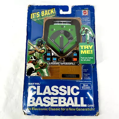 2002 Mattel Classic Baseball Handheld Electronic Sport Game MLB • $59.99