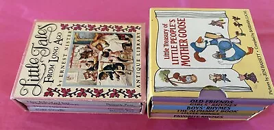 Two Miniature Book Sets For Children Little Treasury Mother Goose/ Little Tales  • $14