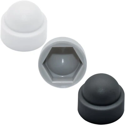 £1.69 • Buy M4 M5 M6 M8 M10 M12 M16 M20 Black White Grey Silver Nut & Bolt Dome Cover Caps *