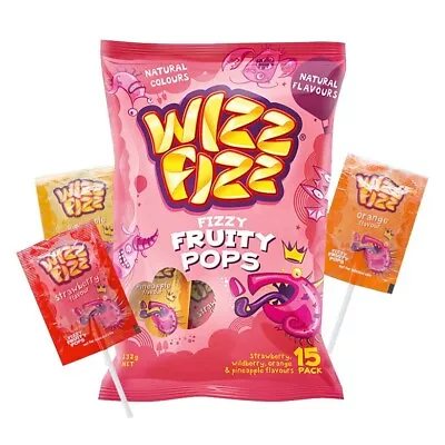 Wizz Fizz Lollipops 15pk • $4.25