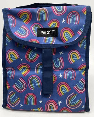 $18.39 • Buy PackIt Freezable Lunch Bag Rainbows Stars Print