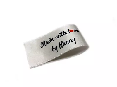 Made With Love By Nanny Labels - Fold 25x50 - 32 Pack - Sew On • £9.99