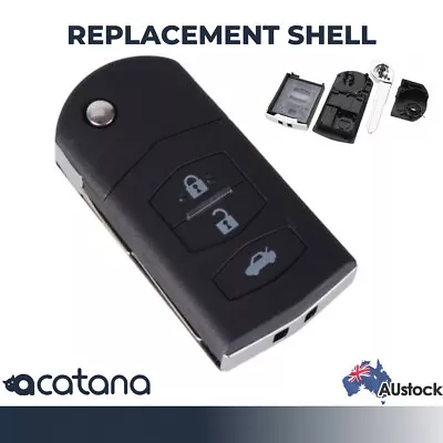 3 Button Remote Car Key For Mazda MX5 Flip Shell Case Enclosure Fob Replacement • $19.55