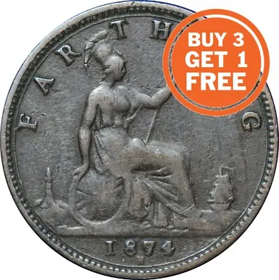 Farthing Queen Victoria Coin Choice Of Year 1860 To 1901 • £2.29