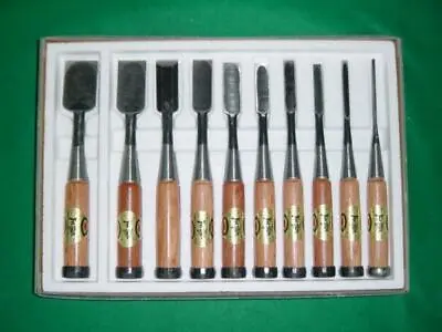£336.21 • Buy Japanese Wood Carving Chisel Tool 10 Piece Set NEW