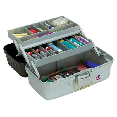 Creative Options Medium 2 Tray Caddy Art Box Craft Tool Carrier Organiser • £31.95