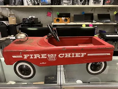 Vintage AMF Firetruck Fire Chief’s Car Pedal Car #503 Onley Illinois Rare • $299.99