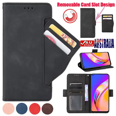 $13.29 • Buy For OPPO A78 A17 A96 A57 A74 Find X5 X3 Flip Leather Case Removable Wallet Cover