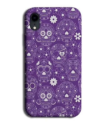 Purple Sugar Skull Phone Case Cover Skulls Mexican Floral Lilac Violet G586 • £14.95