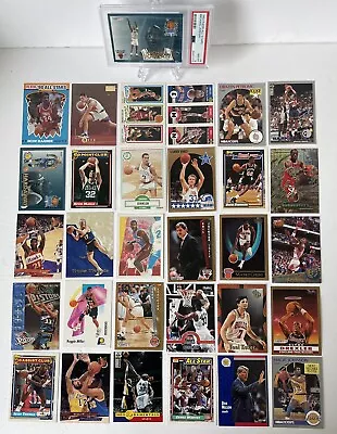 Hall Of Fame ONLY NBA Card Lot|Ft. PSA Graded 1992 Michael Jordan A.S-LOADED LOT • $159.99