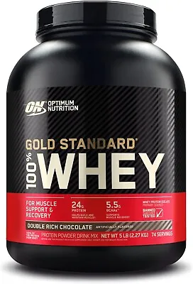 Optimum Nutrition Gold Standard 100% Whey Protein Powder Rich Chocolate 5 Pound • $106.99