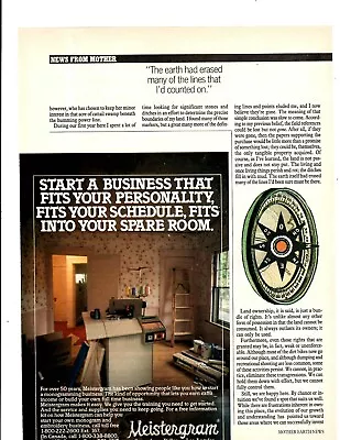 1988 Print Ad Meistergram Start A Business That Fits Your Personality Schedule • $11.99