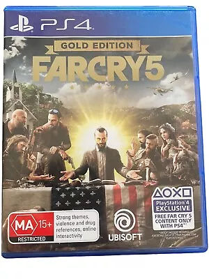 Farcry 5 - Gold Edition Sony Playstation 4 PS4 Video Game Aus PAL Free Postage • $19.99