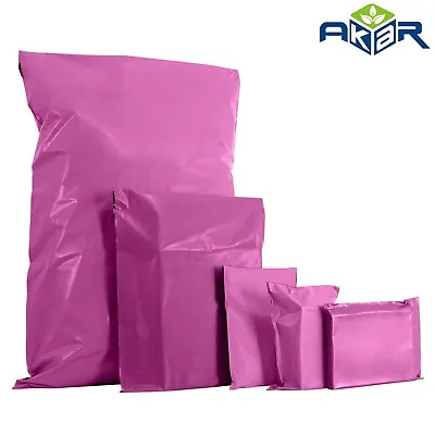 Pink Mailing Bags Postage All Sizes Poly Large Strong Self Seal Plastic Postal • £1.50