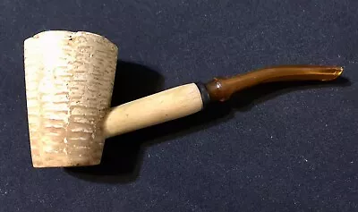 Missouri Meerschaum - Mark Twain Dublin-Style Bent Corn Cob Pipe - Amber Stem • $22