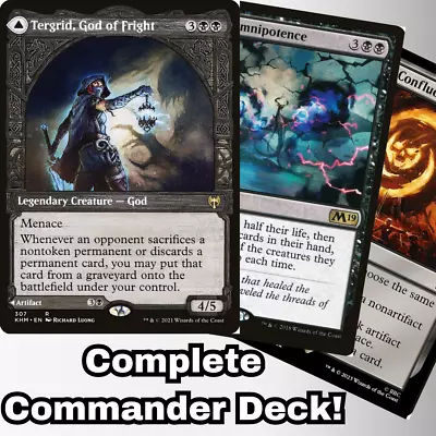 Tergrid God Of Fright Commander Deck EDH 100 Magic Cards Custom Deck MTG Black • $68.03