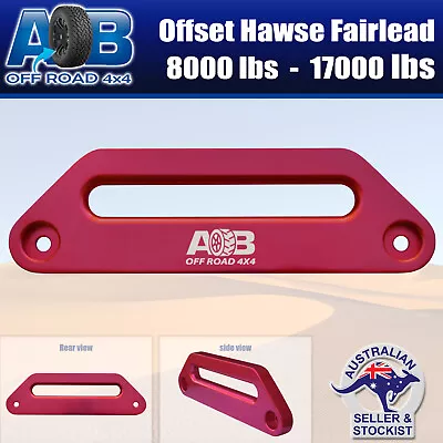 Red Alloy Offset Hawse Fairlead Winch For TJM Ironman Warn I-Max ARB Tigerz • $42