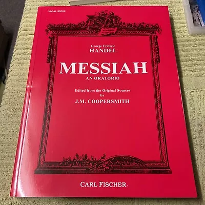 The Messiah Complete Oratorio By George Frideric Handel Vocal Score 1994 • £13.32