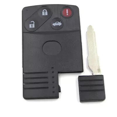 4 Button Smart Card Remote Key Shell Case Fob Fits MAZDA 5 6 CX-7 CX-9 RX8 Miata • $8.99