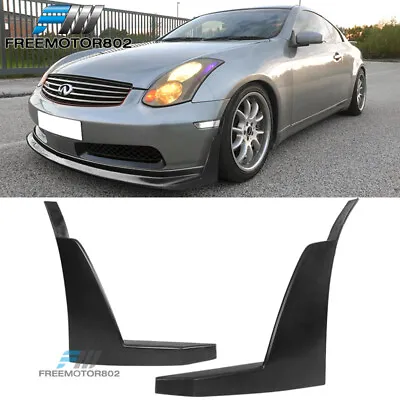 Fits 03-06 Infiniti G35 Coupe PU N1 Style Front Bumper Lip Winglets • $47.99