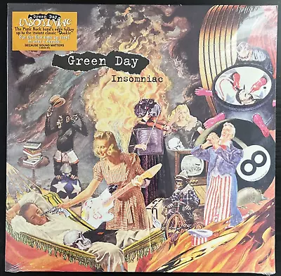 Green Day Insomniac Import Vinyl Lp W/ Lyric Sheet Sealed Mint • $29.98