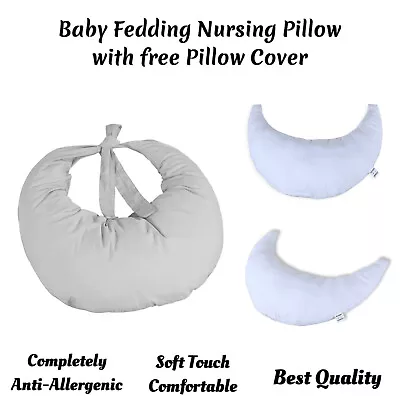 £19.99 • Buy Nursing Breast Feeding Pillow Maternity Baby Support With Removable Cover (Grey)