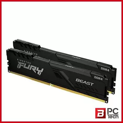 Kingston Fury Beast 16GB (2x8GB) 3200MHz CL16 DDR4 • $75