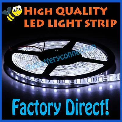 16ft Cool White 5630 Super Bright Waterproof LED Strip Light DC12V 5A W/3M Tape • $6.99