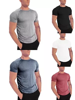 Mens Classic Gym Fitness Breathable T-shirt Activewear Workout Solid T-shirt  • $12.99