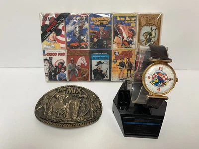 $25 • Buy Vintage Tom Mix Watch , Matches , Tom Mix Belt Buckle