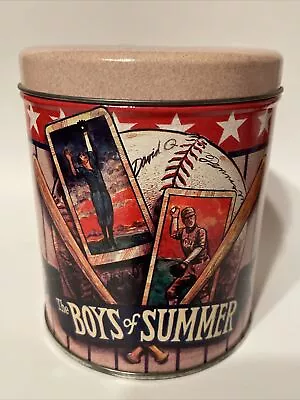 Vintage “The Boys Of Summer” Baseball Themed Tin Bank • $9.75