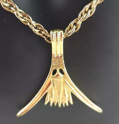 MMA Metropolitan Museum Of Art Sterling Silver Gold Color Necklace 20.4 Grams • $60