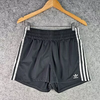 Adidas Shorts Womens 10 Black Stretch Waist Casual Sport 5839 • $19.95