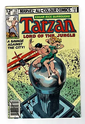 Marvel Comics Edgar Rice Burroughs Tarzan Lord Of The Jungle No. 28 Sept 1979 • £4.24