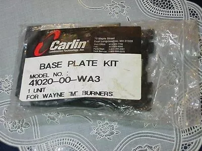 Carlin 41020-00-WA3 Base Plate Kit For Wayne  M  Burners NEW IN PACKAGE! • $10.95